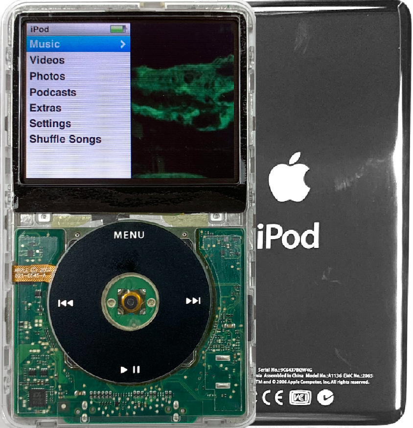 New Apple iPod Classic 6th & 7th Generation Transparent / Black / Transparent