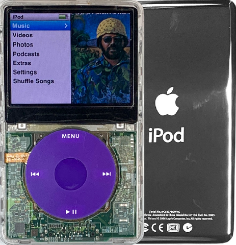 New Apple iPod Classic 6th & 7th Generation Transparent / Purple / Purple