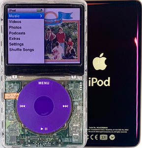 New Apple iPod Classic 6th & 7th Generation Transparent / Purple / Purple (Wine)