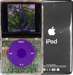 New Apple iPod Video Classic 5th & 5.5 Enhanced Transparent / Purple / Purple