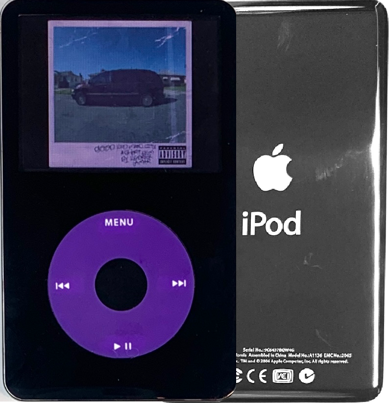 New Apple iPod Video Classic 5th & 5.5 Enhanced Black / Purple / Black