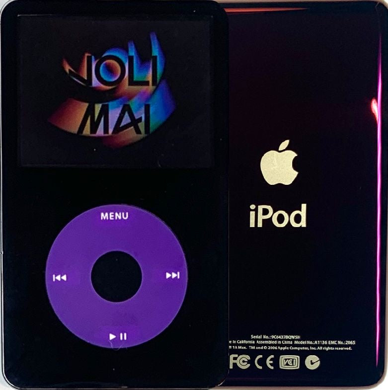 New Apple iPod Video Classic 5th & 5.5 Enhanced Black / Purple / Black (Wine)