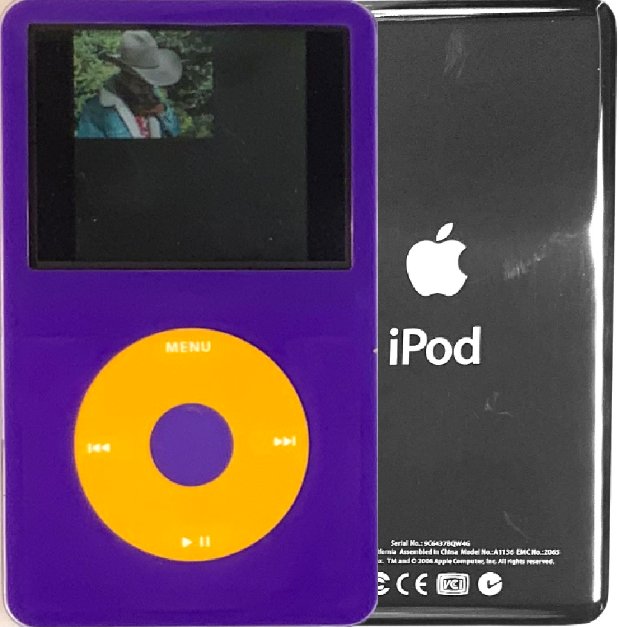 New Apple iPod Video Classic 5th & 5.5 Enhanced Purple / Yellow / Purple