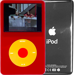 New Apple iPod Video Classic 5th & 5.5 Enhanced Red / Yellow / Red