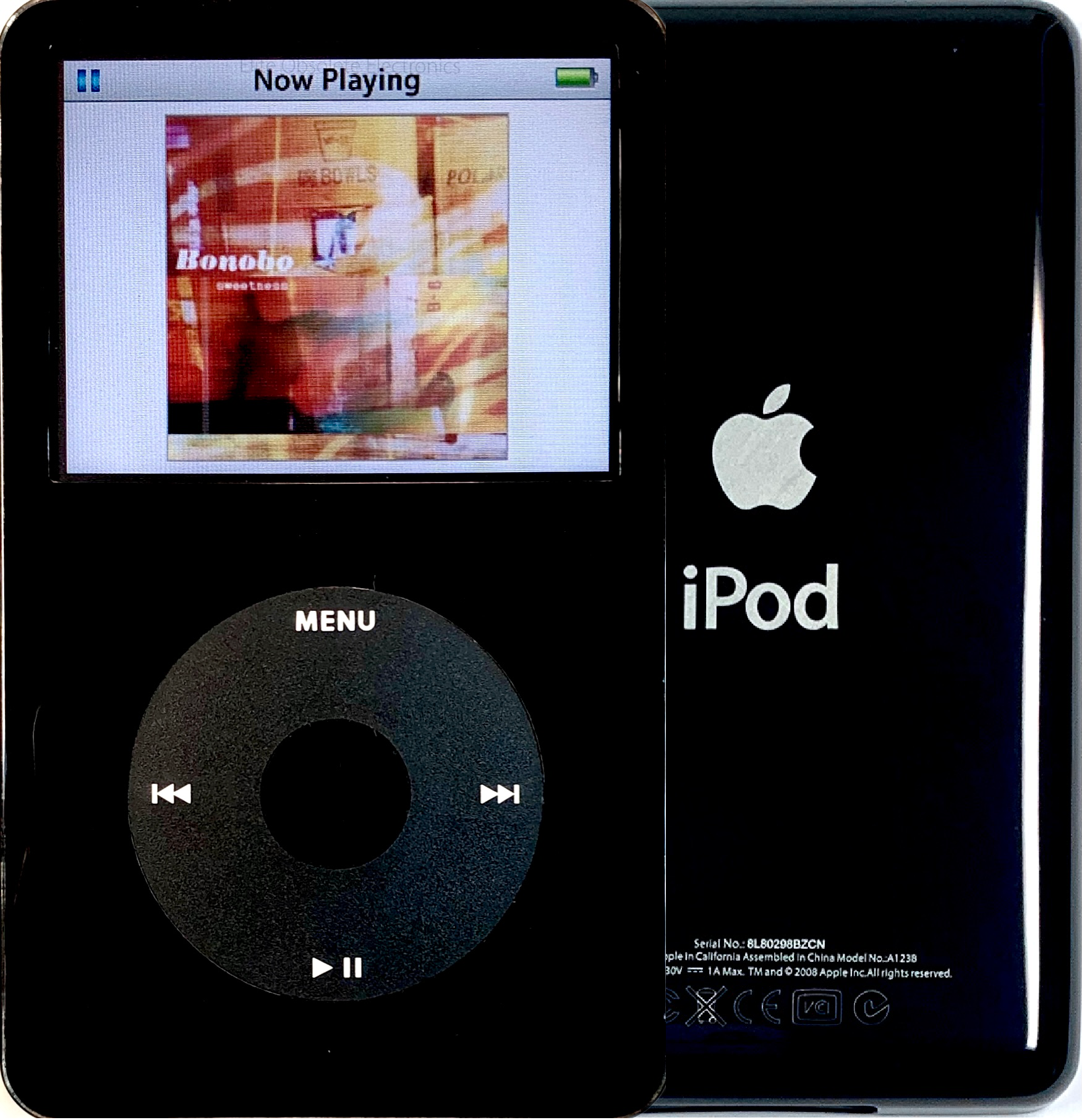 New Apple iPod Video Classic 5th & 5.5 Enhanced Black / Black / Black (Black)