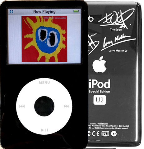 New Apple iPod Video Classic 5th & 5.5 Enhanced Black / White / Black (U2 Special Edition Silver)