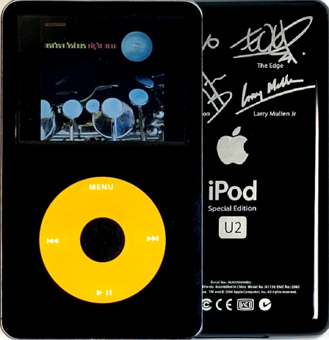 New Apple iPod Video Classic 5th & 5.5 Enhanced Black / Yellow / Black (U2 Special Edition Black)