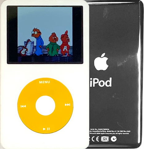 New Apple iPod Video Classic 5th & 5.5 Enhanced White / Yellow / White