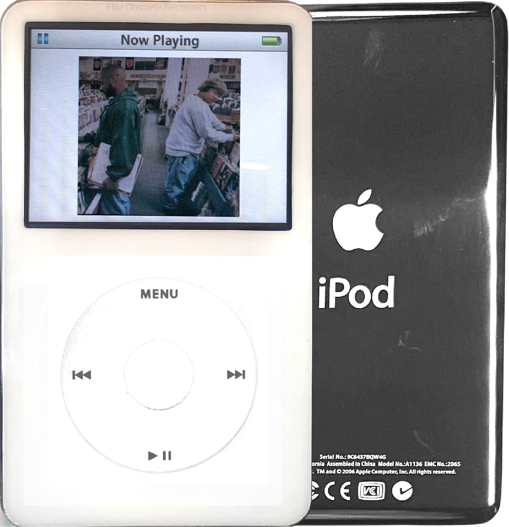 New Apple iPod Video Classic 5th & 5.5 Enhanced White / White / White