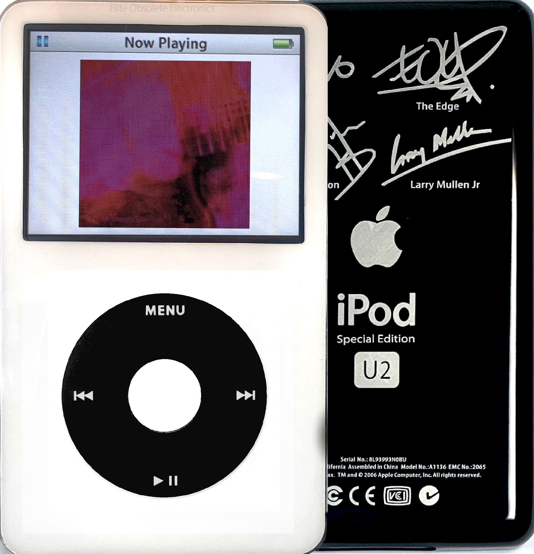 New Apple iPod Video Classic 5th & 5.5 Enhanced White / Black / White (U2 Special Edition Black)