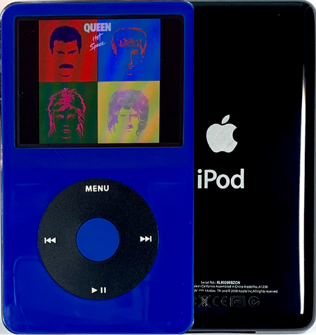 New Apple iPod Video Classic 5th & 5.5 Enhanced Blue / Black / Blue (Black)