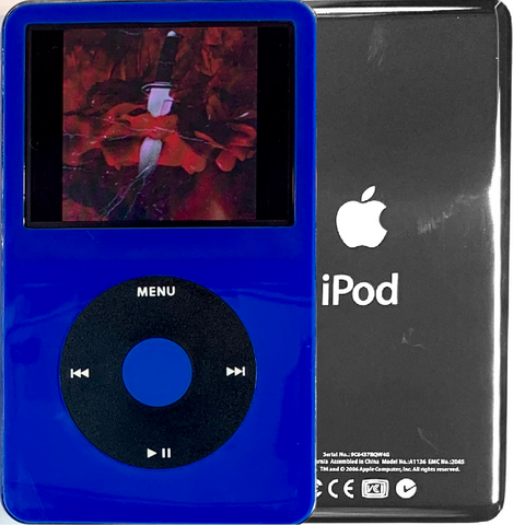 New Apple iPod Video Classic 5th & 5.5 Enhanced Blue / Black / Blue