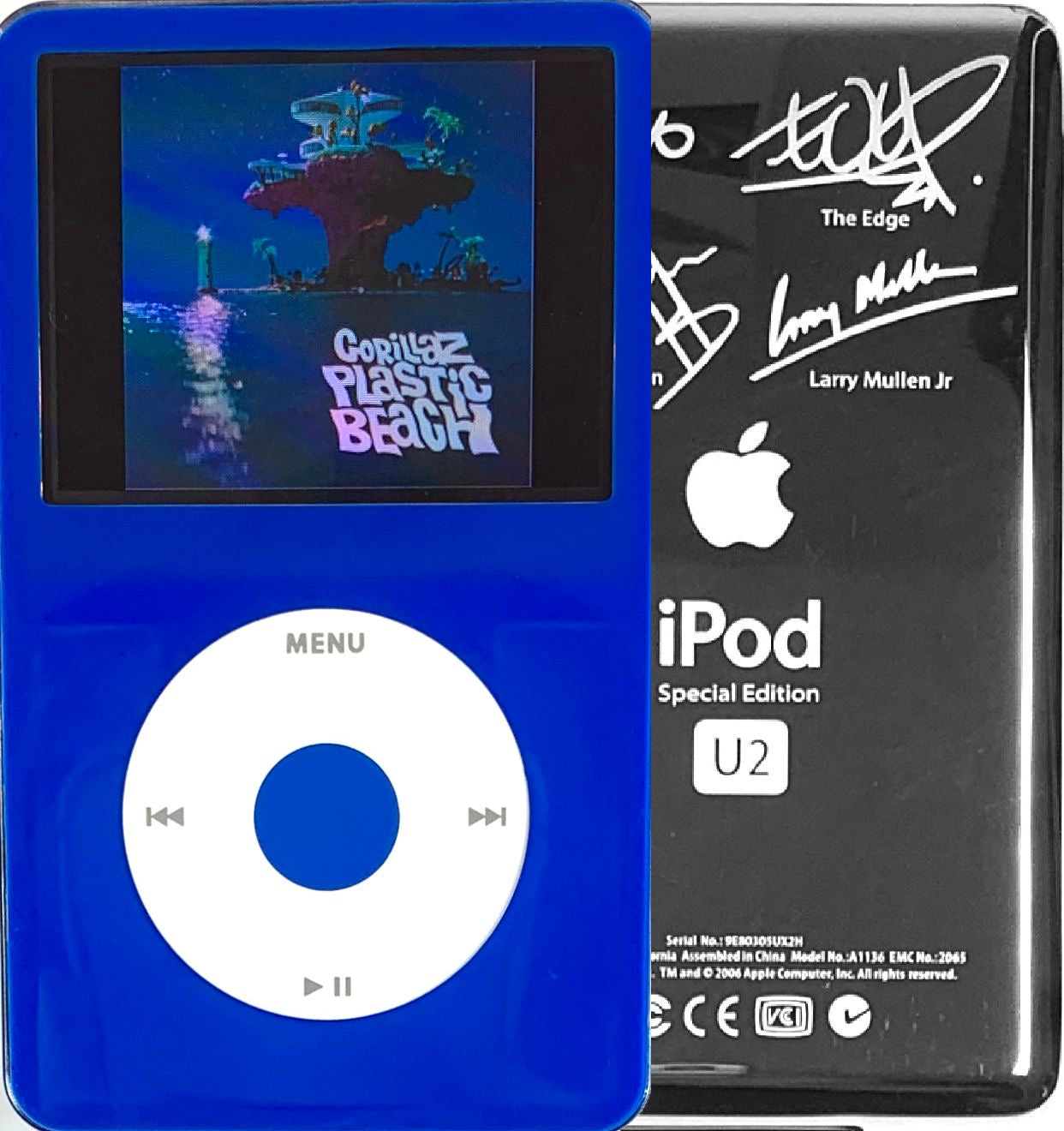 New Apple iPod Video Classic 5th & 5.5 Enhanced Blue / White / Blue (U2 Special Edition Silver)