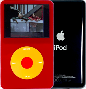 New Apple iPod Video Classic 5th & 5.5 Enhanced Red / Yellow / Red (Black)