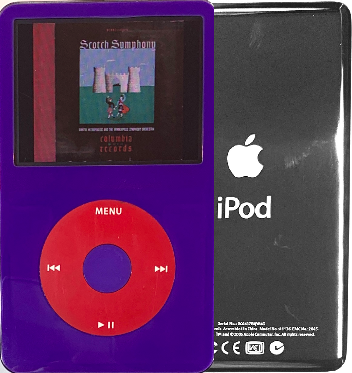 New Apple iPod Video Classic 5th & 5.5 Enhanced Purple / Red / Purple