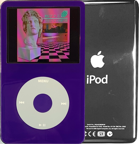 New Apple iPod Video Classic 5th & 5.5 Enhanced Purple / Grey / Purple