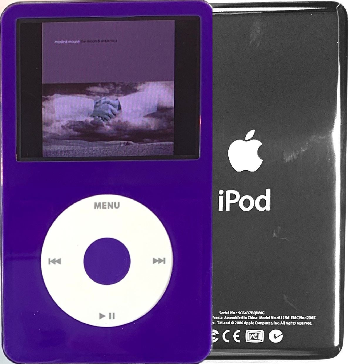 New Apple iPod Video Classic 5th & 5.5 Enhanced Purple / White / Purple