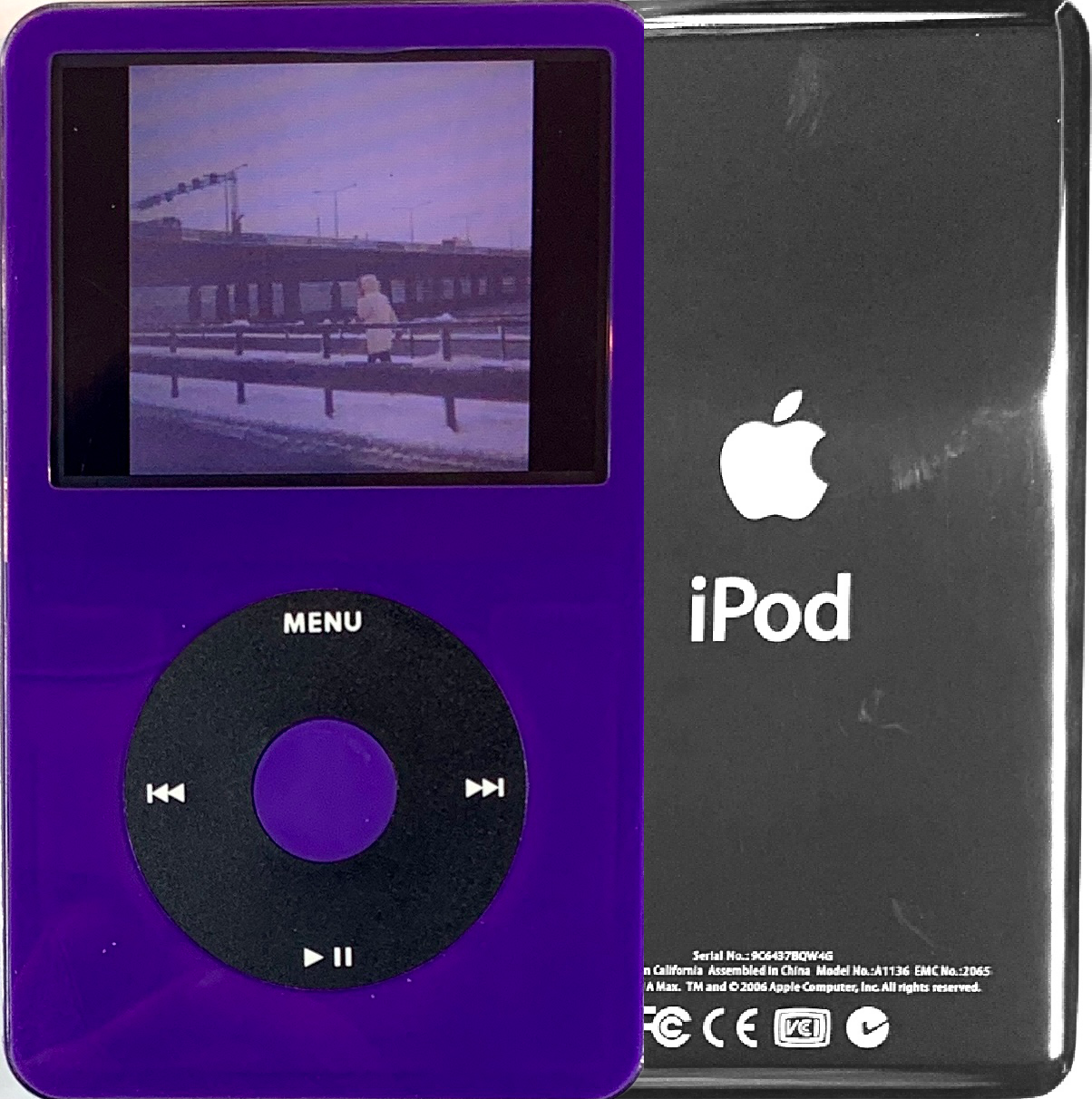 New Apple iPod Video Classic 5th & 5.5 Enhanced Purple / Black / Purple