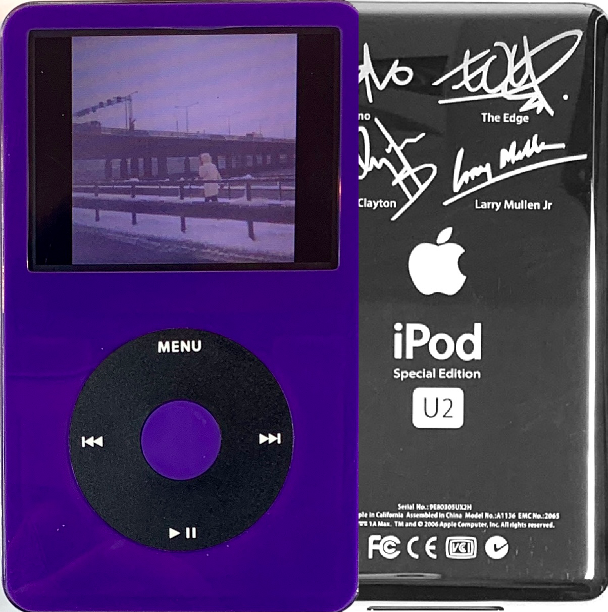 New Apple iPod Video Classic 5th & 5.5 Enhanced Purple / Black / Purple (U2 Special Edition Silver)