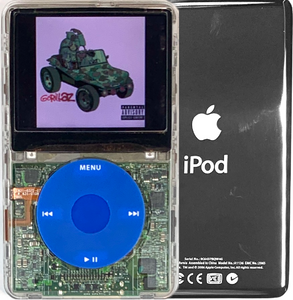 New Apple iPod Video Classic 5th & 5.5 Enhanced Transparent / Blue / Blue