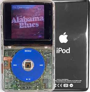 New Apple iPod Video Classic 5th & 5.5 Enhanced Transparent / Blue / Transparent