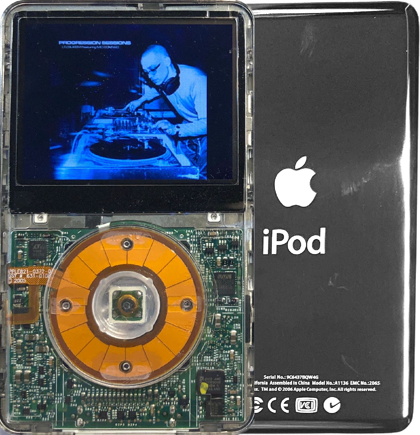 New Apple iPod Video Classic 5th & 5.5 Enhanced Fully Transparent