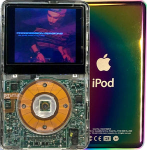 New Apple iPod Video Classic 5th & 5.5 Enhanced Fully Transparent (Rainbow)
