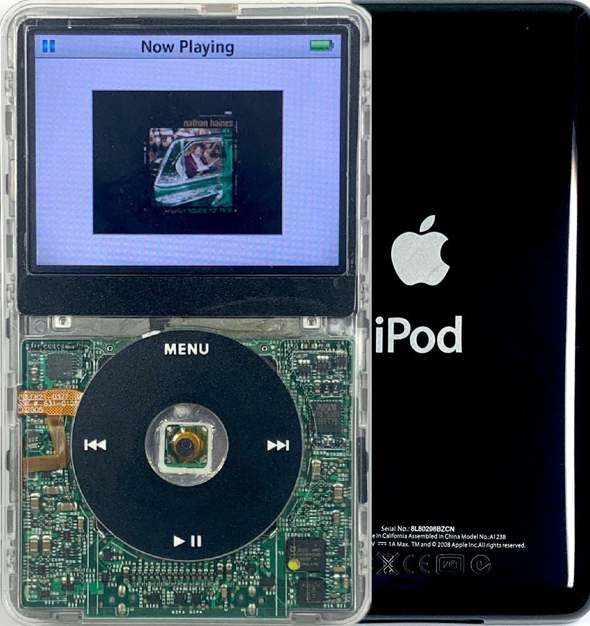New Apple iPod Video Classic 5th & 5.5 Enhanced Transparent / Black / Transparent (Black)