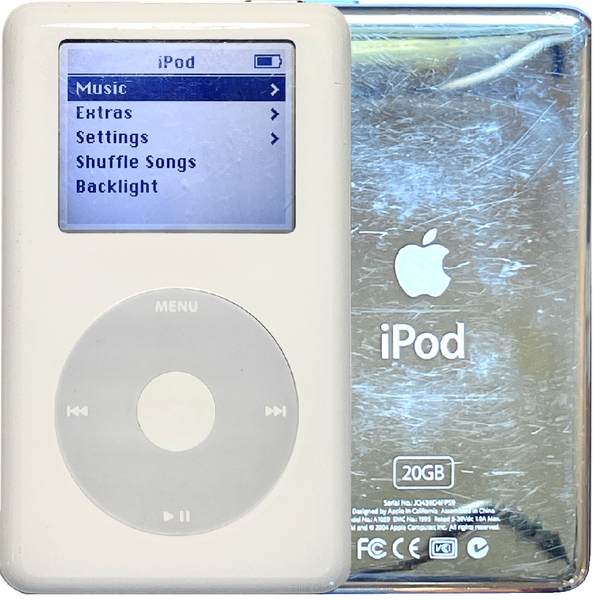 Apple iPod Classic 4th Generation Monochrome 20GB 40GB White Apple iPod Classic 4th Generation Monochrome 20GB 40GB White
