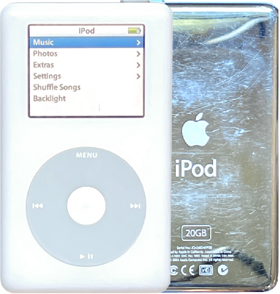 Refurbished Apple iPod Classic 4th Photo Color 64GB 128GB 256GB Tarkan iFlash SD 1200mah