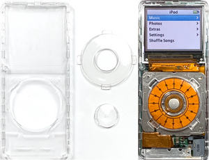 New iVue Transparent Clear Complete Kit for Apple iPod Nano 1st Generation (Faceplate, Click Wheel & Center Button)