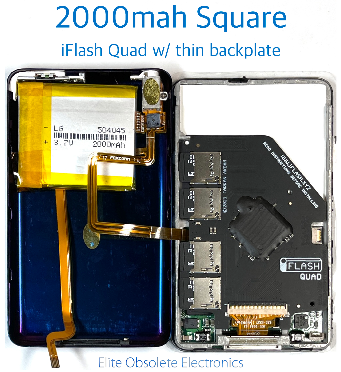 Tarkan iFlash Quad 4x MicroSD Card to ZIF 40-Pin Adapter for Apple Tarkan iFlash Quad 4x MicroSD Card to ZIF 40-Pin Adapter for Apple