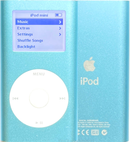 Refurbished Apple iPod Mini 1st 2nd Generation Light Blue MicroDrive & SD Card 600mah