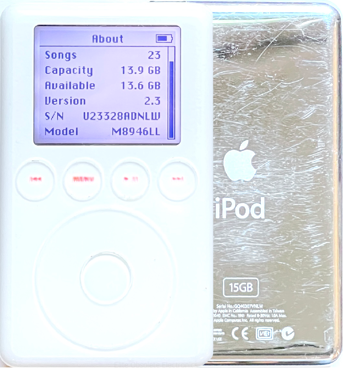 Refurbished Apple iPod Classic 3rd Generation A1040 10GB 15GB 20GB Refurbished Apple iPod Classic 3rd Generation A1040 10GB 15GB 20GB