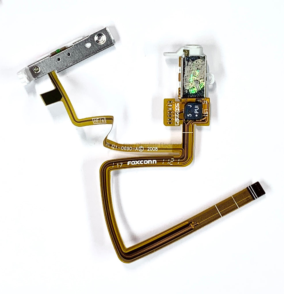 DN Auricolari Flat Per IPod Classic 60/80/120/160GB (Spessore Spesso) – Jack Audio Stereo Con Interruttore Hold