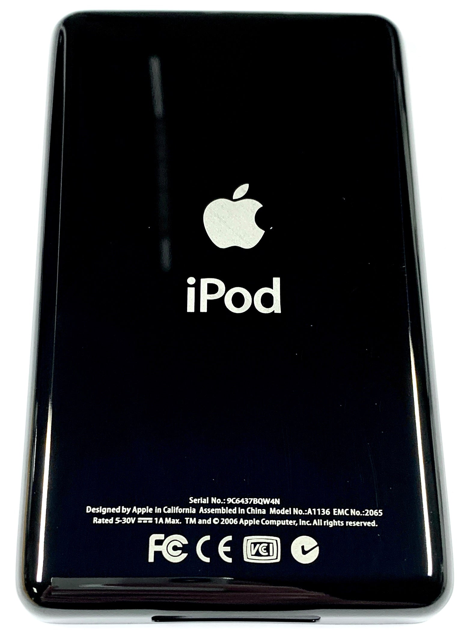 Thin Black Backplate for iPod Classic Video 5th 5.5 6th 7th 30GB