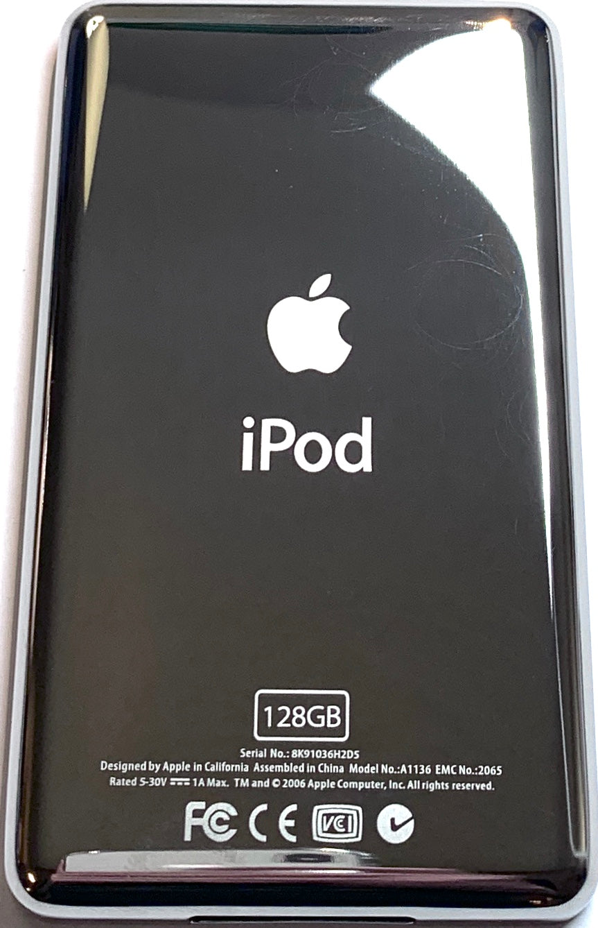 Thin Silver Backplate for Apple iPod Video 5th 5.5 Enhanced A1136