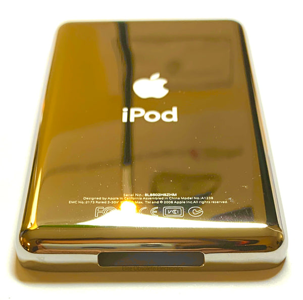 Thin Universal Capacity Backplate for Apple iPod Video Classic 5th 5.5 6th 7th Gold