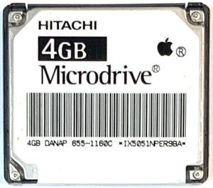 4GB Hitachi MicroDrive CF HDD for Apple iPod Mini 1st 2nd Generation