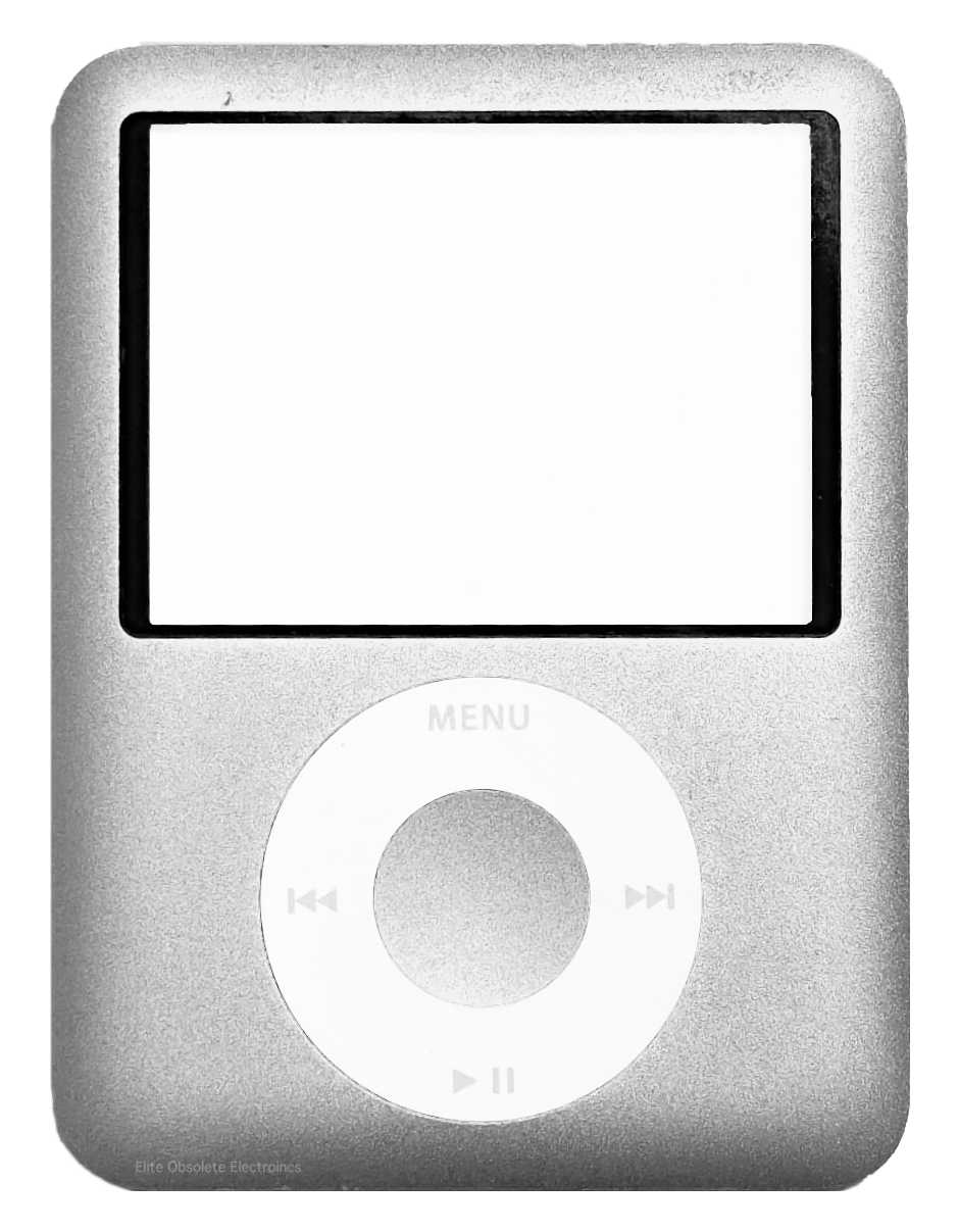 Original Silver Faceplate & Click Wheel for Apple iPod Nano 3rd Generation Used