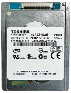 Toshiba MK2431GAH 240GB HDD Hard Drive Thick for Apple iPod Video & Classic
