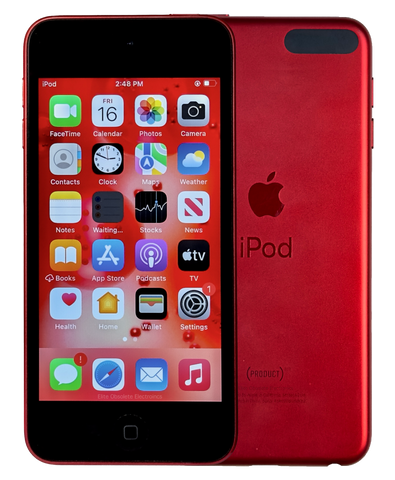 Refurbished Apple iPod Touch 7th Generation A2178 Product Red & Black 32GB MVHX2LL/A
