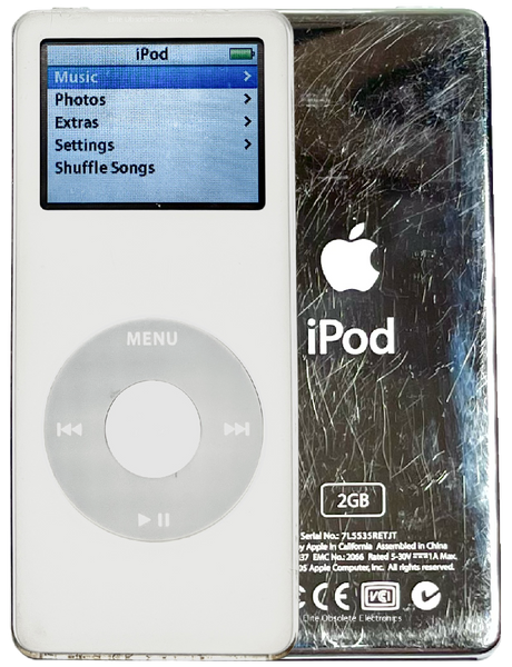 Apple iPod Nano 1st Generation 1GB 2GB 4GB White Grey Refurbished New Battery