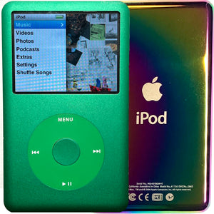 New Apple iPod Classic 6th & 7th Generation Green / Green / Green (Rainbow)
