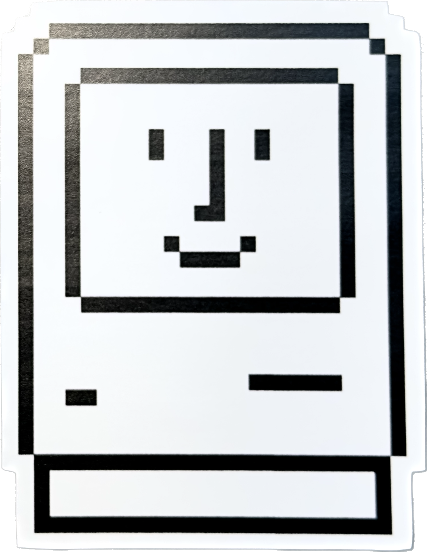 Smiling Macintosh Legacy Sticker ( 3.0” x 3.9” )