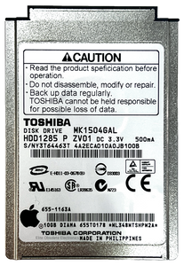 10GB Toshiba MK1504GAL 50-Pin IDE Thin HDD Hard Drive for Apple iPod Classic 3rd Generation