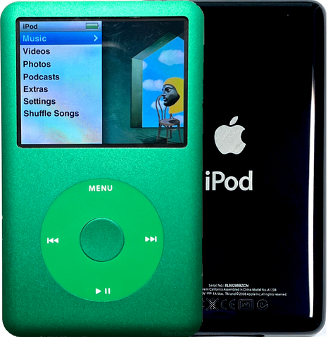 New Apple iPod Classic 6th & 7th Generation Green / Green / Green (Black)