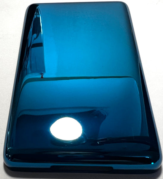 Thin Blue Aqua Fully Blank Backplate for Apple iPod Classic 6th 7th & iPod Video 5th 5.5 Enhanced