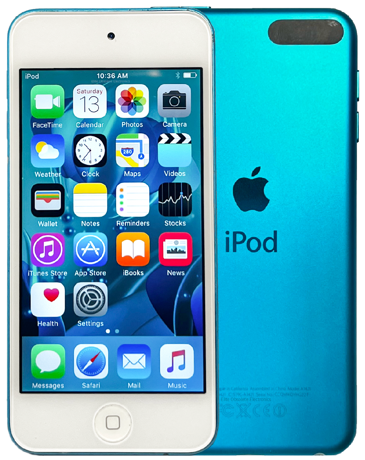 1047番.新品バッテリー iPod touch 第5世代 ブルー 64GB Refurbished Apple iPod Touch 5th Generation 16GB 32GB 64GB
