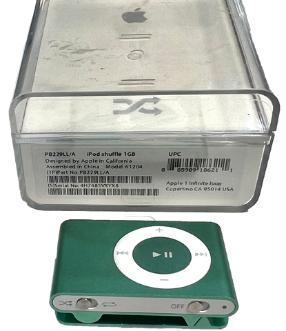 ‘RCS Rocket’ Open Box Apple iPod Shuffle 2nd Generation 1GB Green PB229LL/A